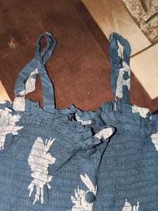 Floral Blue Sundress Jumpsuit