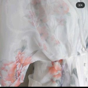 Premium Floral Organza Dresses (2-piece)