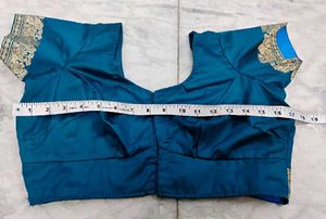 Blue color Silk blouse
