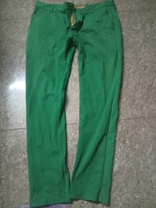 Green Colour Pant, Size Xl