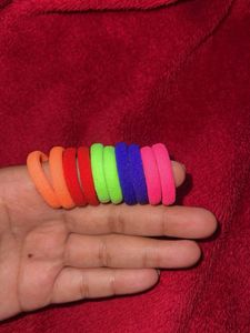 Colorful Hair Ties - Set of Fun Accessories