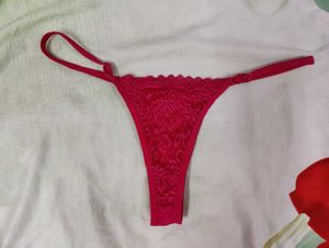 Red Lace Thong