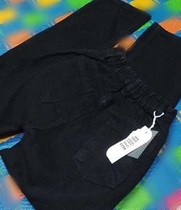 Trendy Black Wide Leg Jeans✨💞