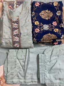 Turquoise Kurta Set