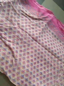 Cotton Saree With Blouse Size(34)
