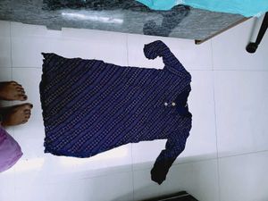 new Blue Printed Kurta