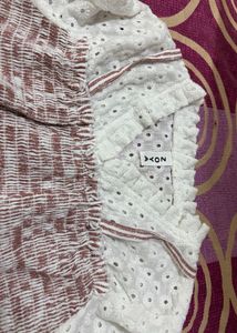 Stylish White & Pink Top