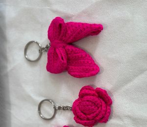 Crochet Keychain  Set Of Four Combo Only On 310/-