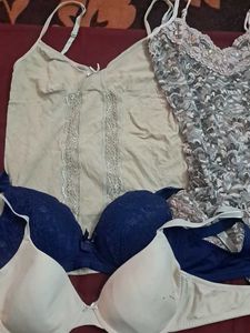 combo  Of bra n top imported Fabric