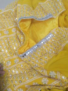 Yellow Embroidered Kurta Set
