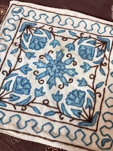 Wool Embroidered Cushion Covers (Set of 2)