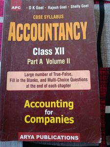 Accountancy Class XII - CBSE