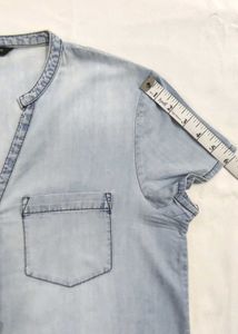 ONLY Denim V- Neck Shirt