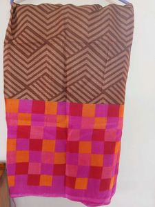 New Coffee Brown Saree Unused