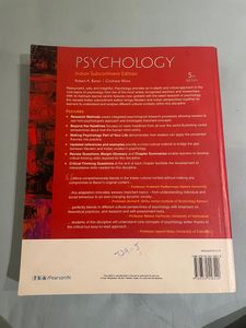 Pearson’s Baron Psychology 5th Edition