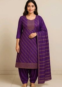 Purple Salwar Suit Set