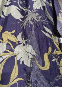 Purple Floral Print Embroidered Kurta Set