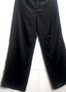 &#34;Trendy Black High-waist Trousers&#34;