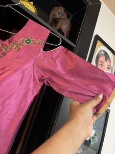 Elegant Pink Ethnic Gown