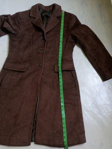Prendang Brown Overcoat For Women