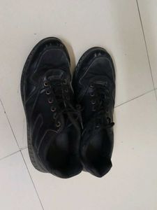 Black Leather Sneakers