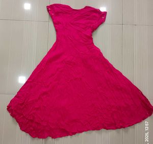 Rose Colour Beautiful Festive Dress💓
