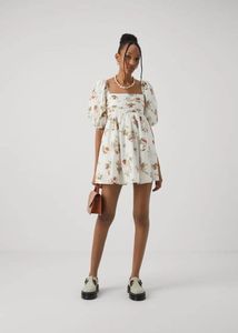 Brand New A&F Smocked Poplin Dress with Pockets