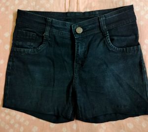 Combo Denim Shorts
