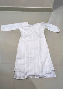 Elegant White Kurta(L)