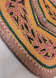 100% Genuine Camel Leather Bohot Style Sling Bag