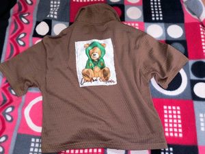 Brown Short Sleeve Shirt