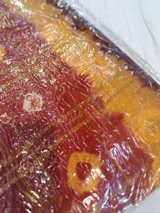 Burgundy &amp; Gold Patterned Saree (Minor Issue)
