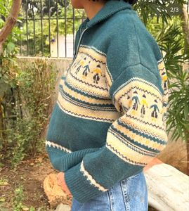 Patterned Knit Pullover