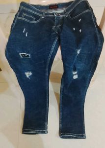 Distressed Denim Jeans