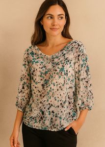 Abstract Print Blouse