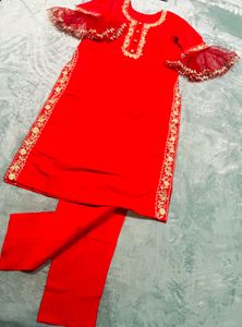 Beautiful Red Suit With Trouser