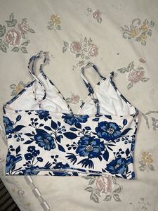 Blue Crop Top