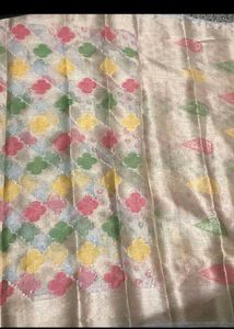 New Organza Saree With Blouse Fabric