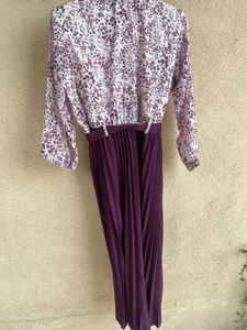 Pleated Purple Dress