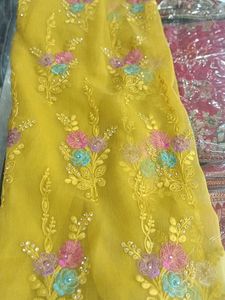 Yellow Embroidered Salwar Kameez