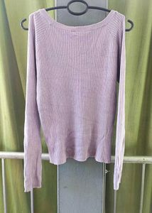 Lilac Cold Shoulder Top