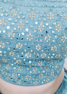Lehenga Choli And Shrug Set