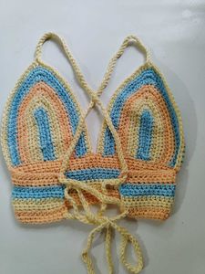 Crochet Rainbow Top