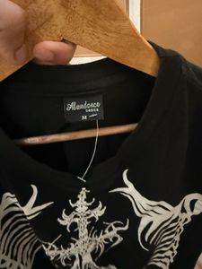 Graphic Print Black T-shirt