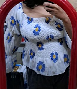 Blue Pinteresty Top