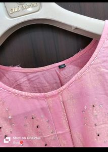 Pink Kurta With Palazzo