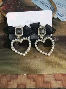 Destiny Jewels Gold Plated Korean Style Black Bow