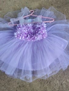 Baby Frock With Hair Band
