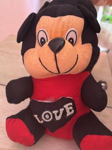 🖤 Adorable Mickey-Inspired Soft Toy – LOVE Embroi