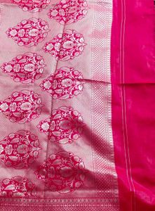 Pink Banarasi Silk Saree